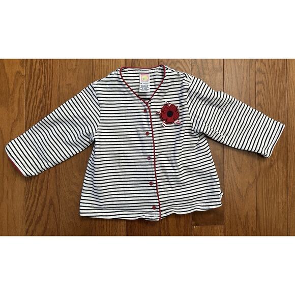 Vintage 2001 Gymboree Black White Red 3 Piece Set 18-24 Months Scotty Dog Flower - Picture 2 of 11